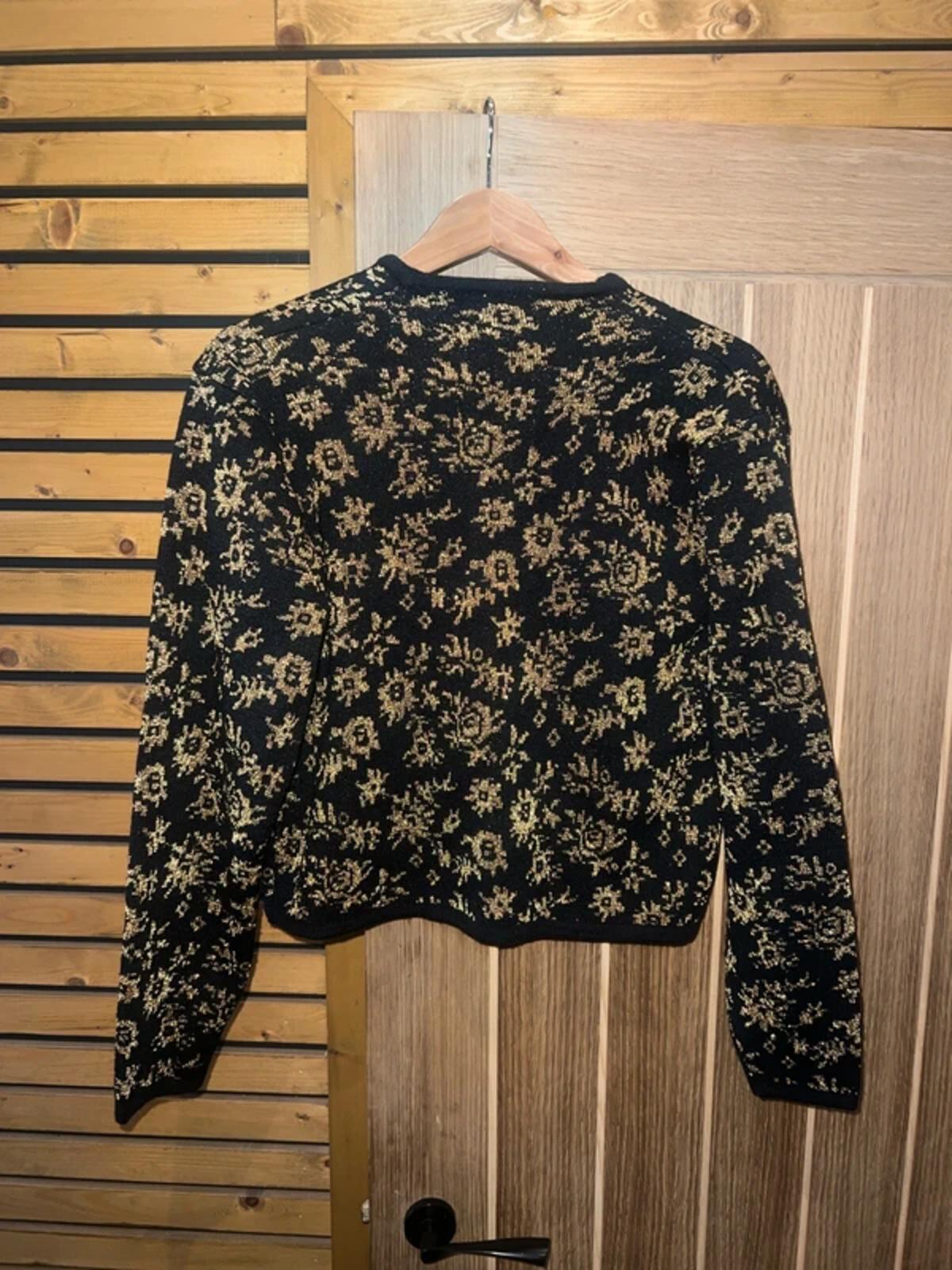 Vintage 1980's Opera by Richards Floral Bolero Jacket S