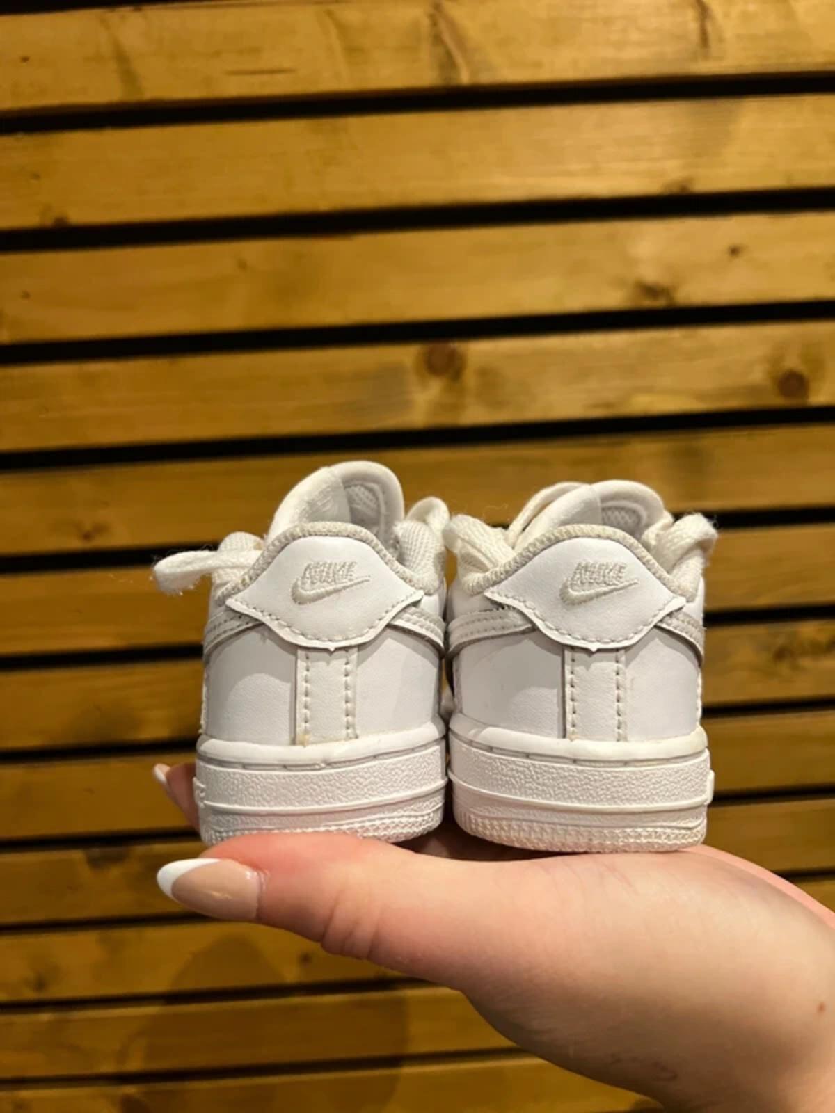 Nike Force One Triple White Trainers UK3.5