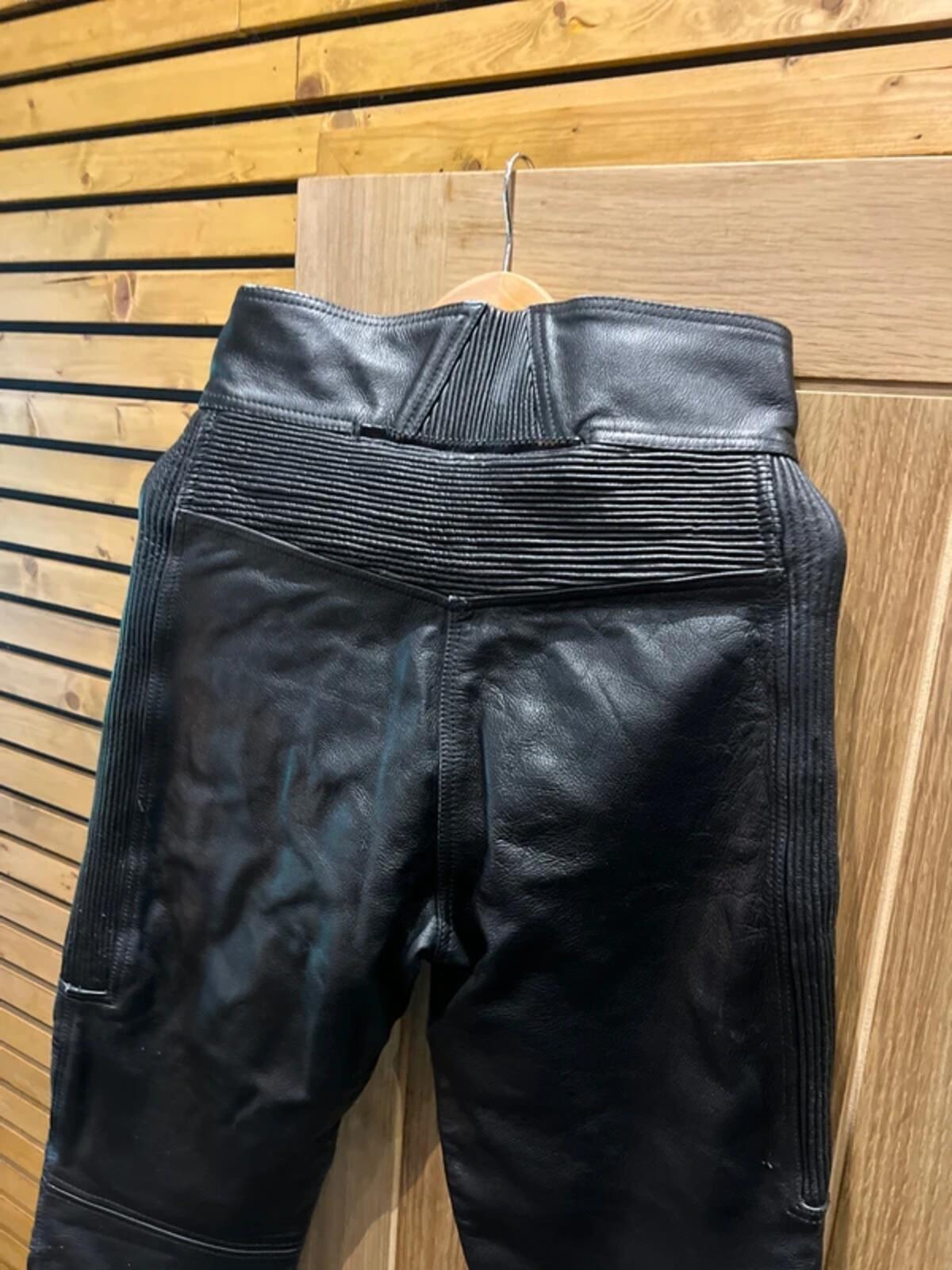 Vintage Frank Thomas Leather Motorcycle Trousers 12