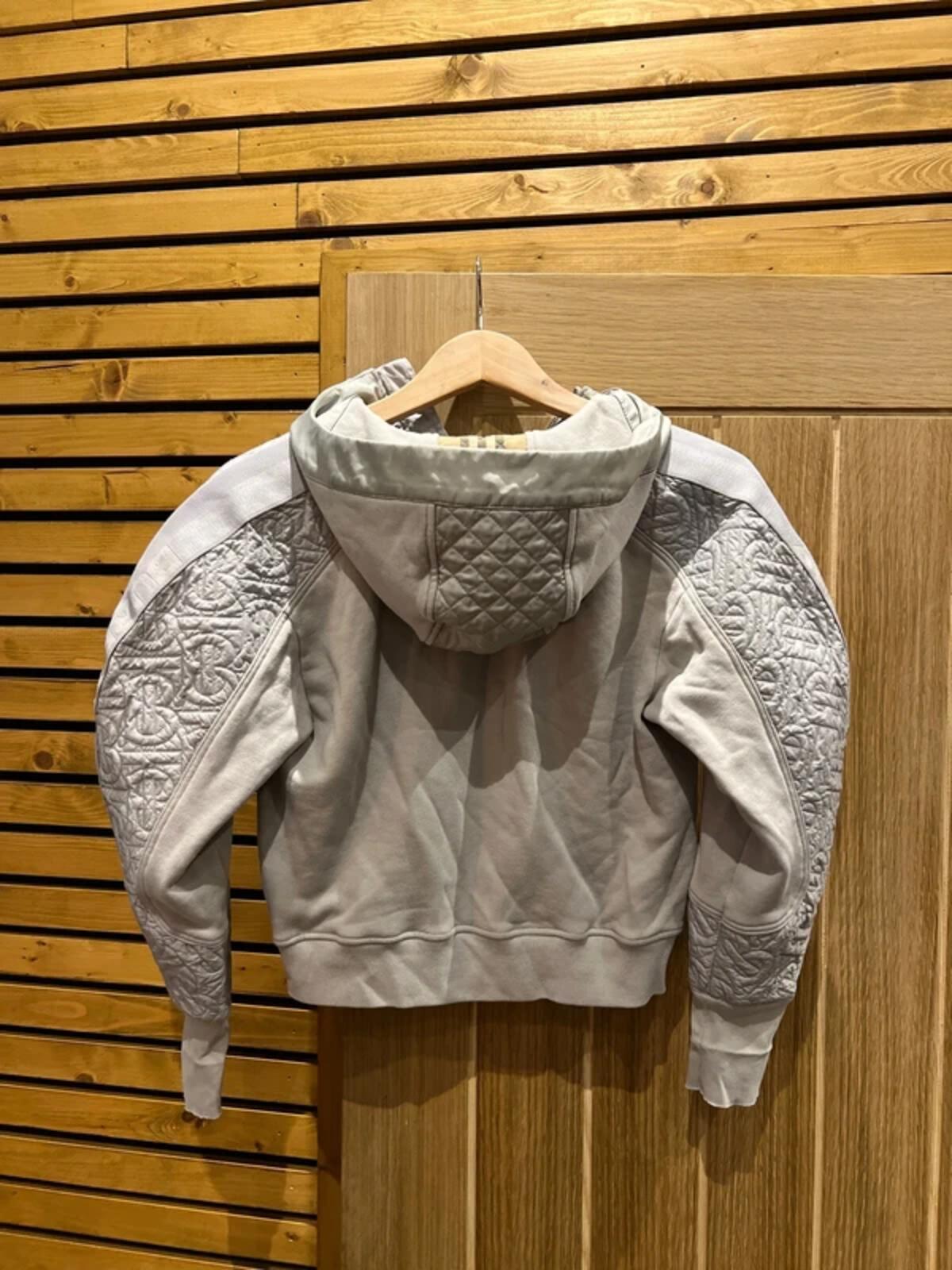 Burberry Stone Quilted 1/4 Zip Hoodie 12Y