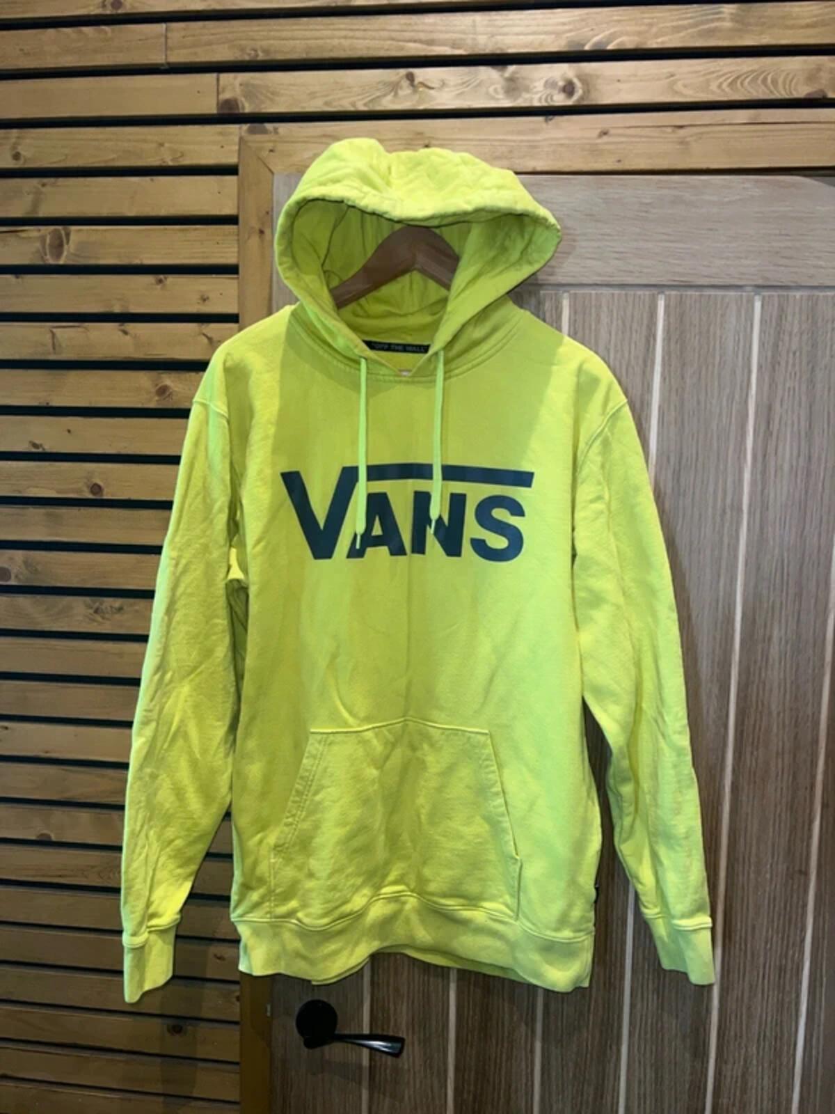 Vans Lime Green Logo Hoodie M