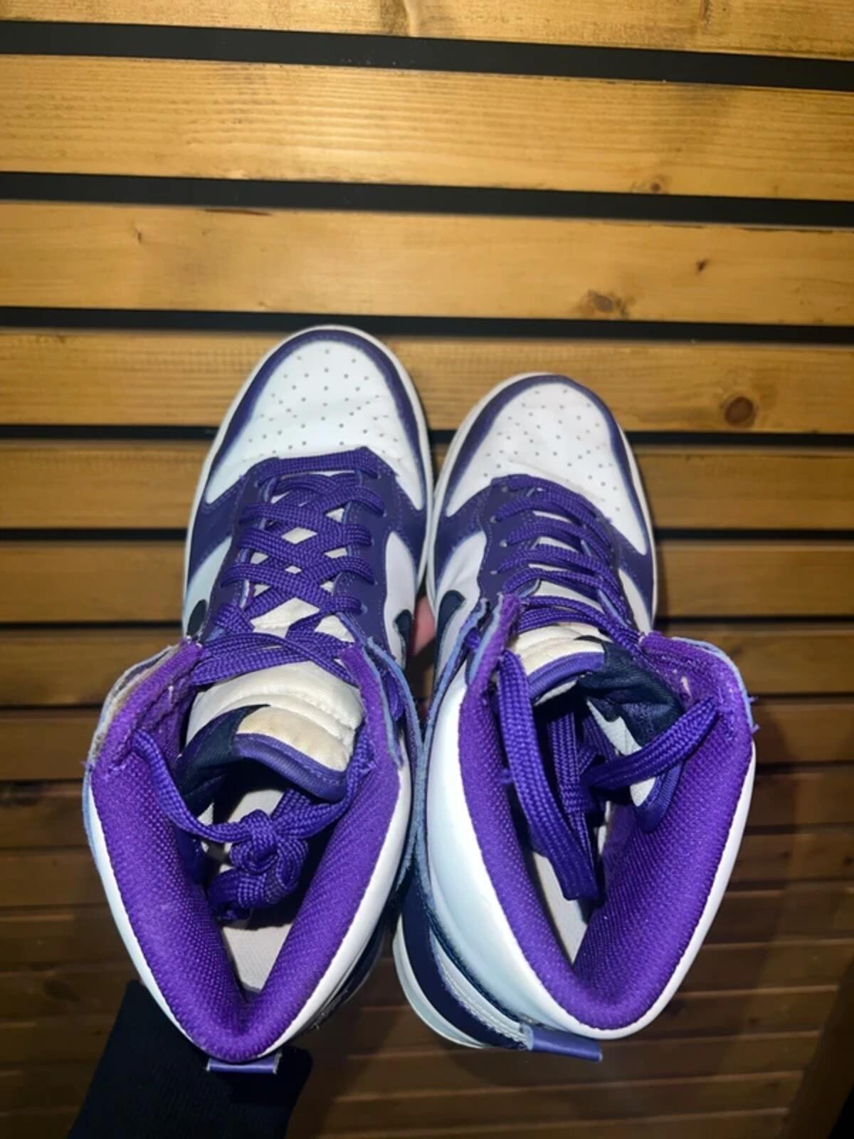 Nike Dunk High Electro Purple Trainers UK5