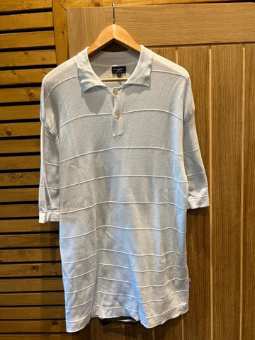 Burberry Golf Vintage Light Blue Polo Shirt