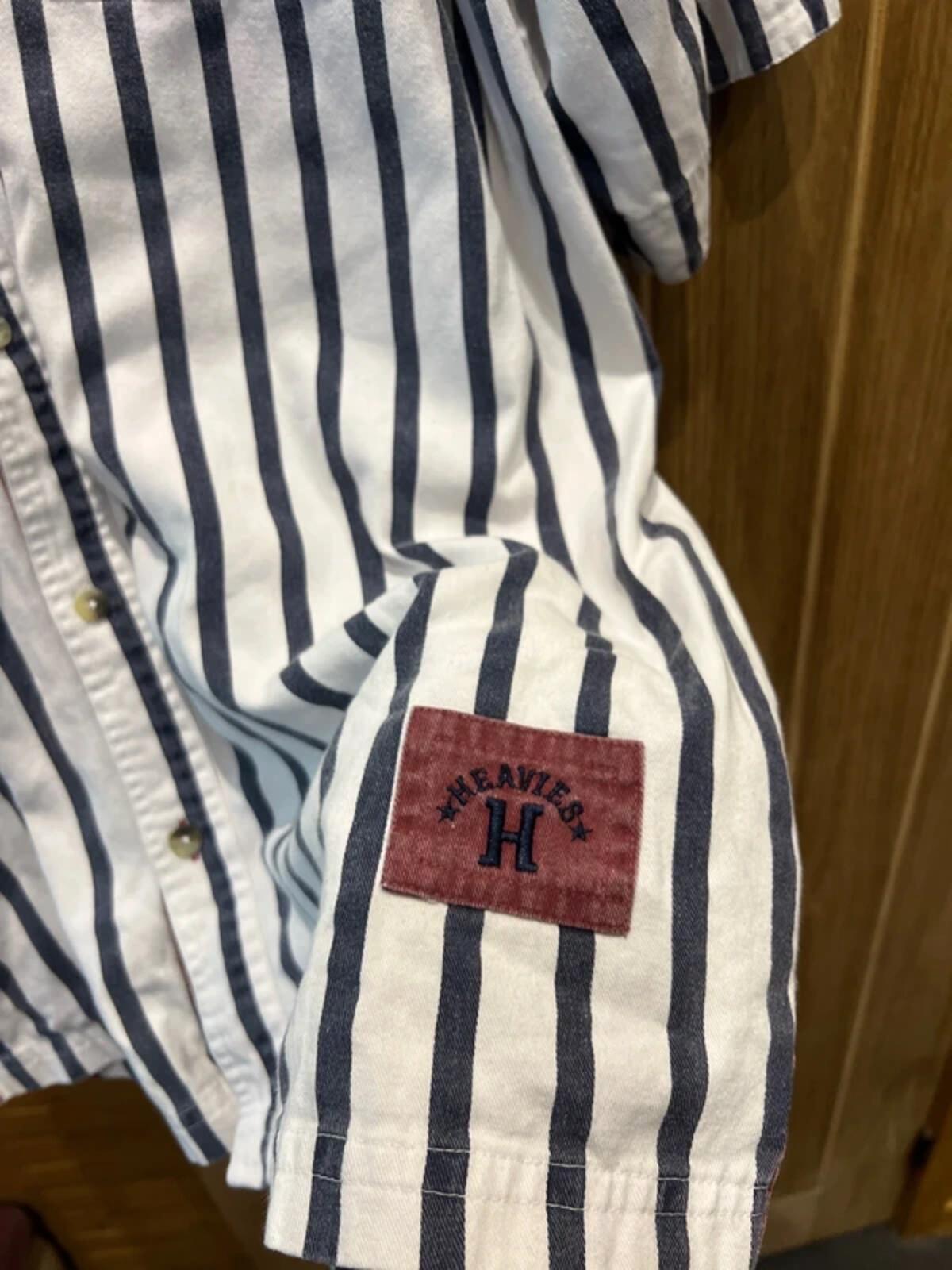 Vintage Edwards Heavies Striped Over Shirt XXL