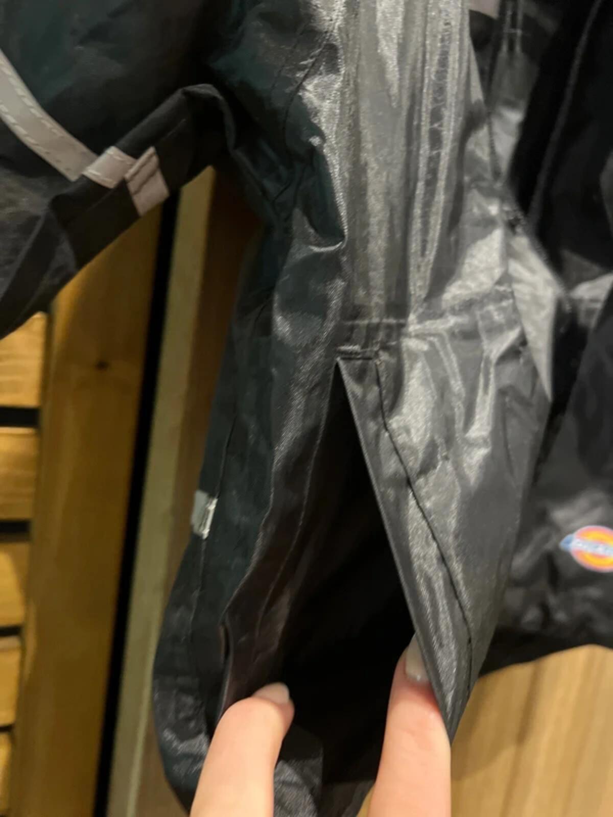 Dickies Black Rain Coat Waterproof Hooded Jacket 3-4Y