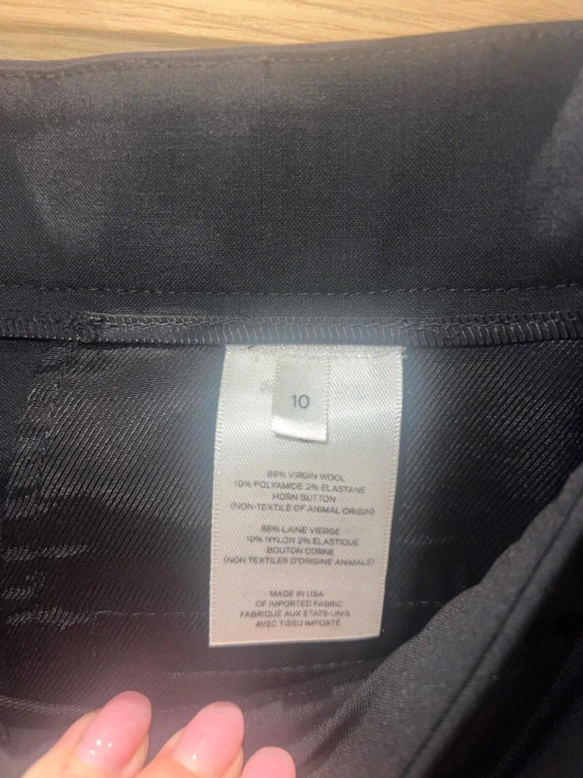 The Row Designer Virgin Wool Tailored Trousers 10