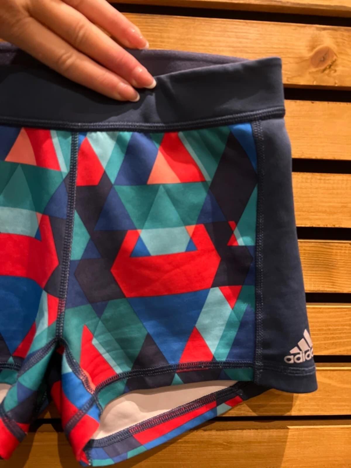 Adidas Climalite Patterned Navy Running Shorts