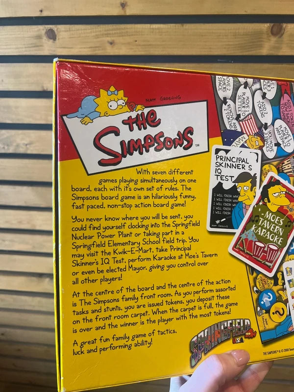 Vintage 2000 The Simpsons Board Game