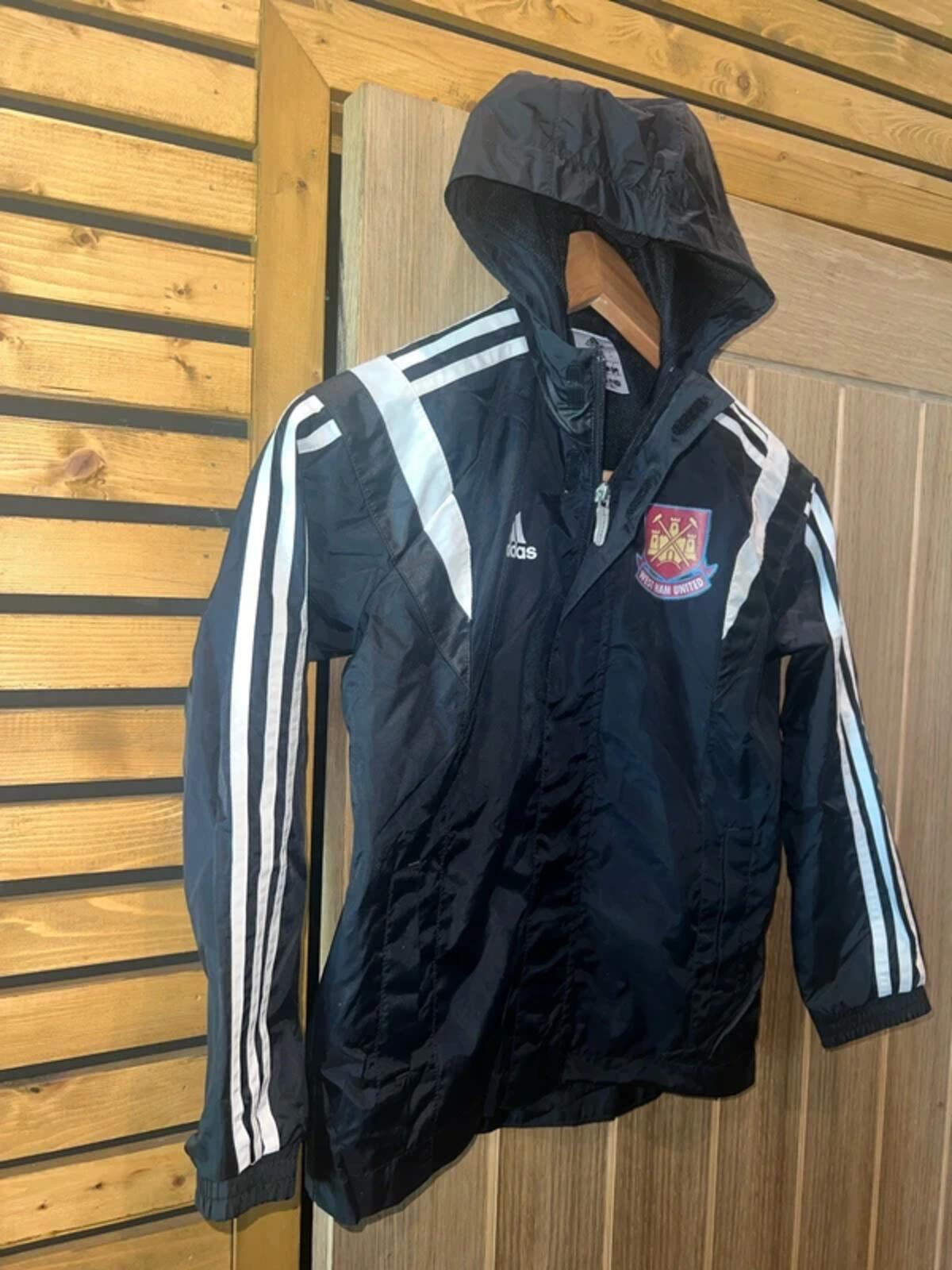 Vintage 2014 West Ham United FC Adidas Hooded Jacket S