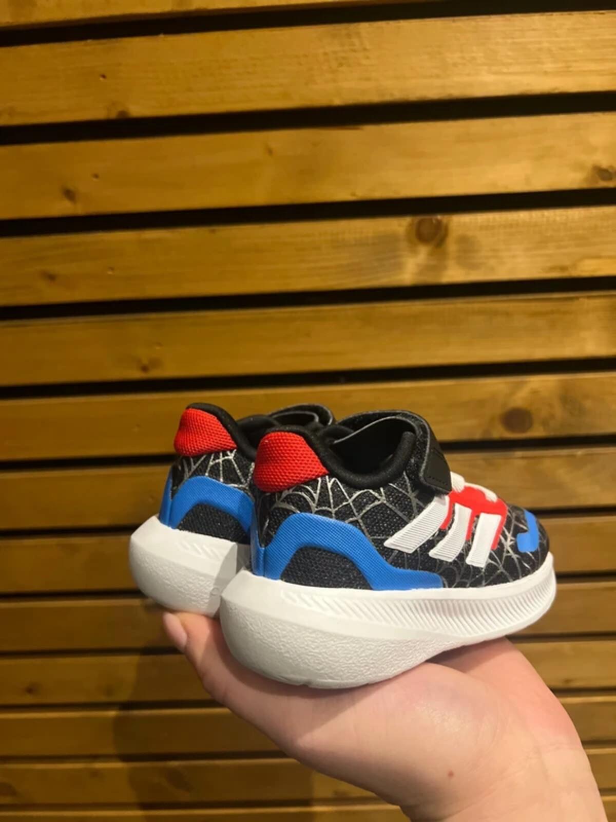 Adidas x Marvel Spiderman Black Web Trainers UK5K