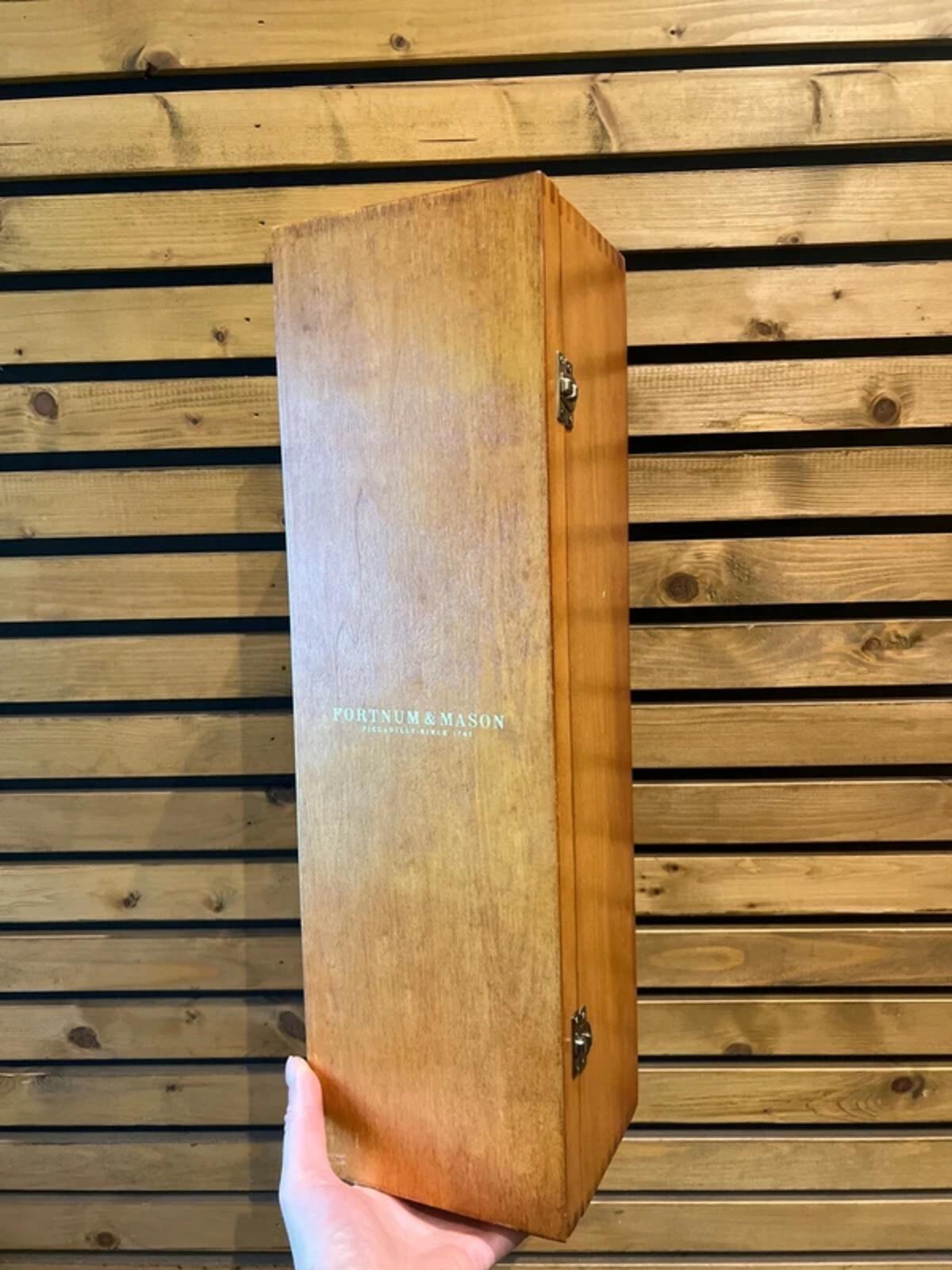 Vintage Fortnum & Mason Large Wooden Champagne/Wine Bottle Storage