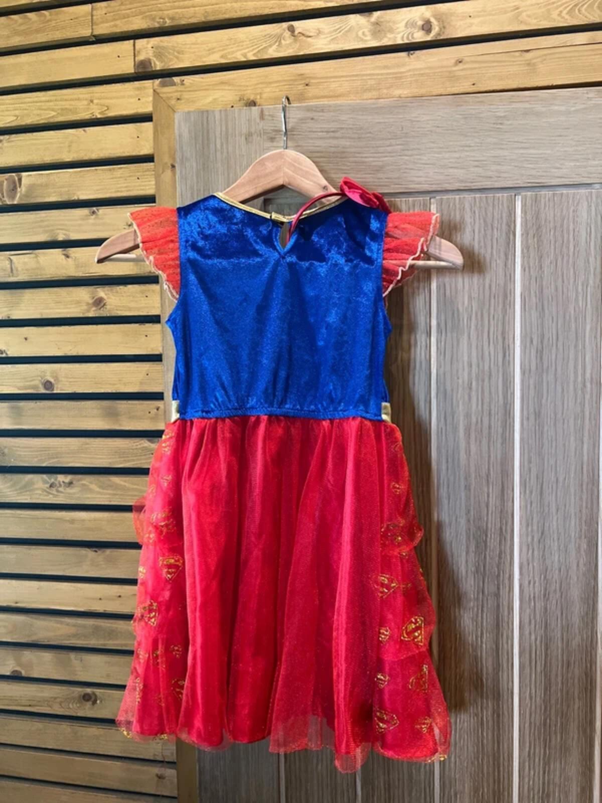 Supergirl DC Fancy Dress Costume & Headband 7-8Y