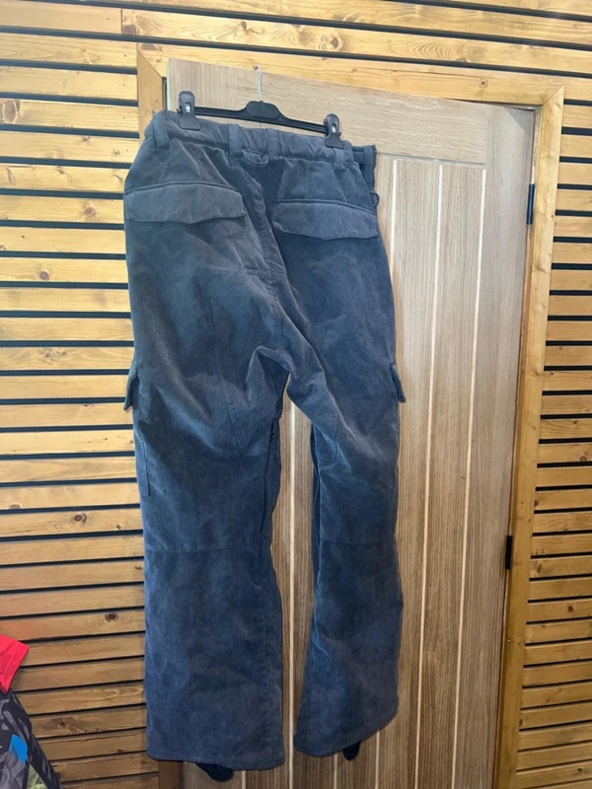 Quiksilver Utility Grey Corduroy Snowboard Trousers XL