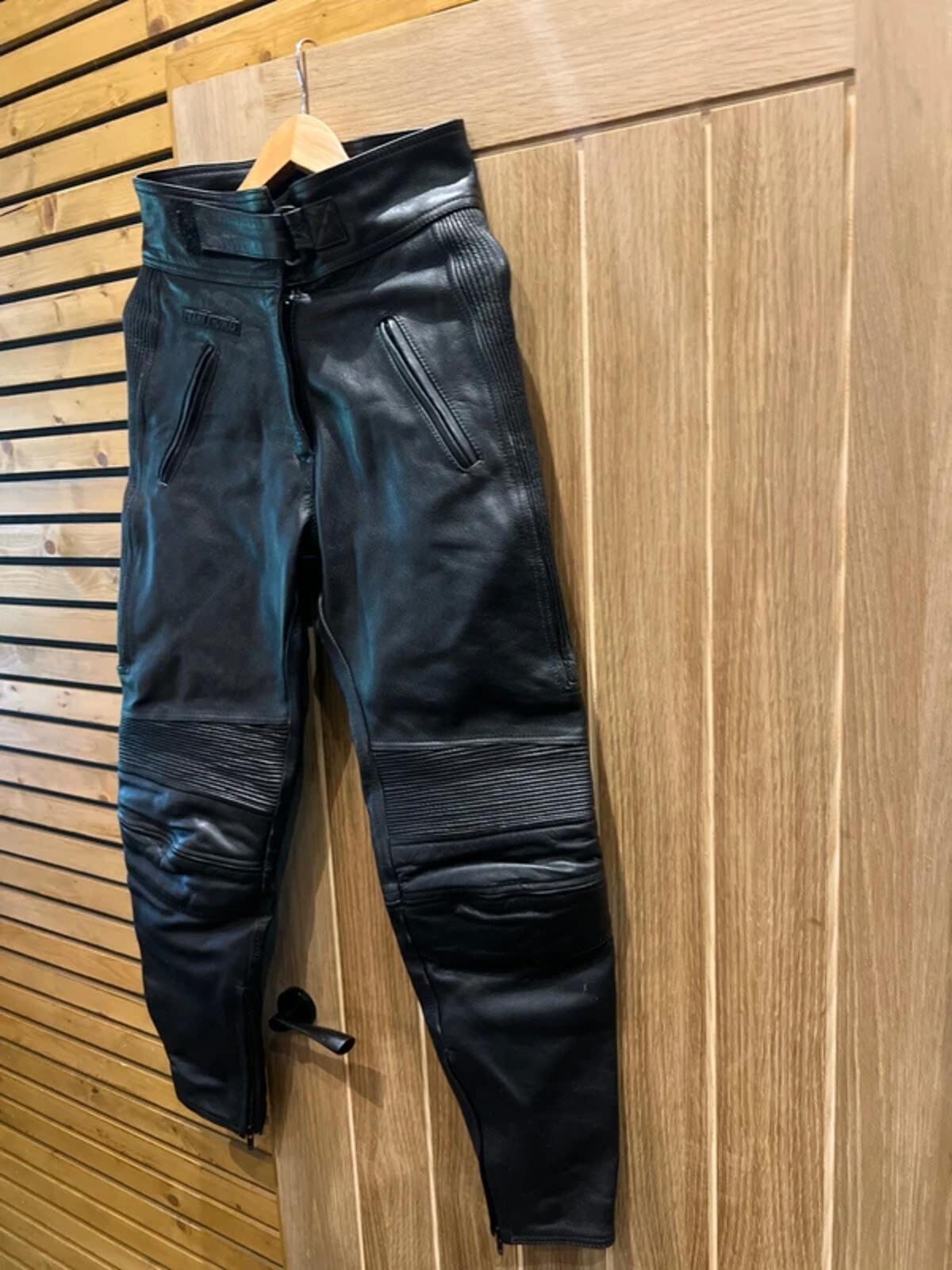 Vintage Frank Thomas Leather Motorcycle Trousers 12