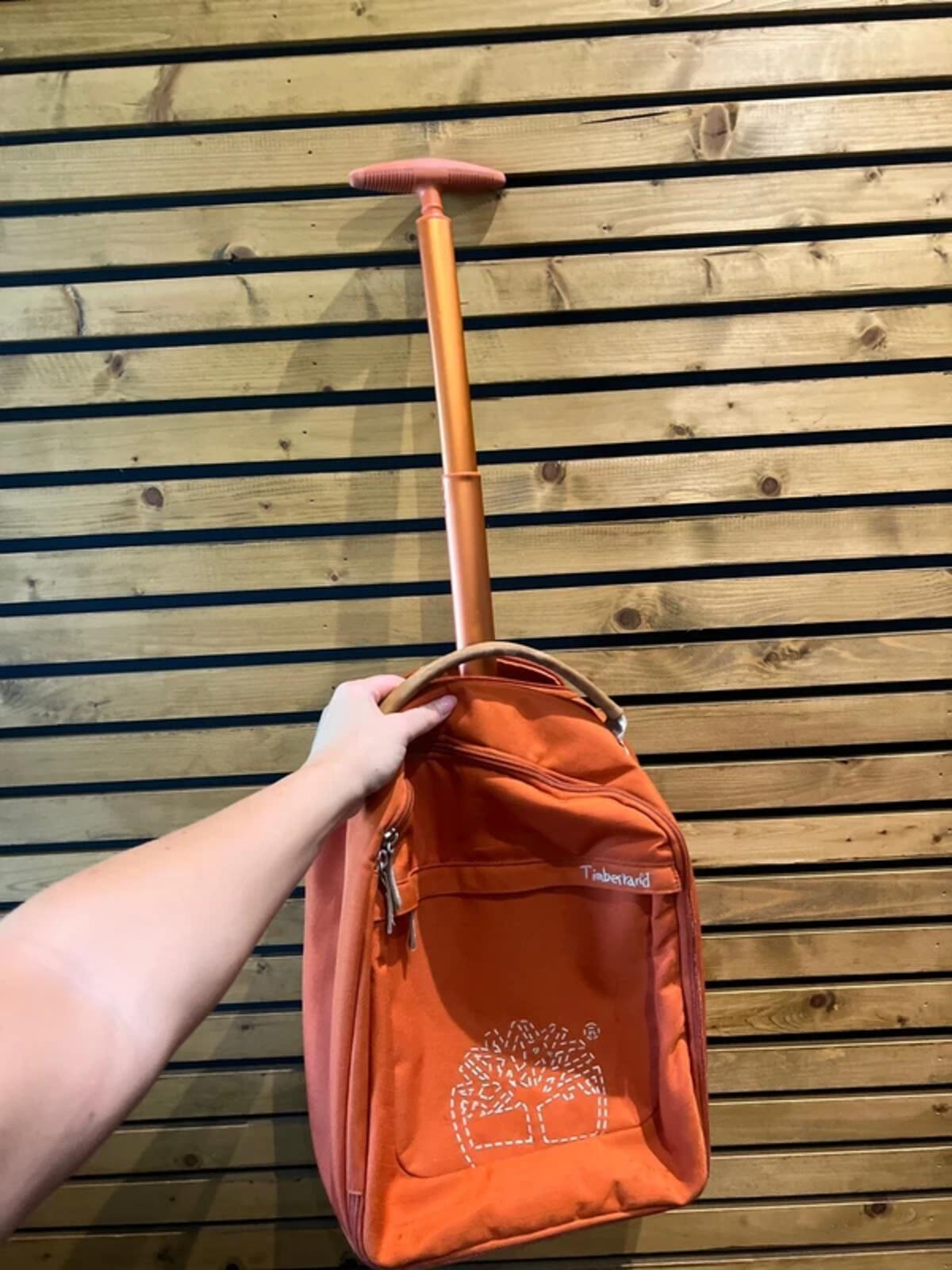 Timberland Vintage Burnt Orange Small Roller Luggage Bag
