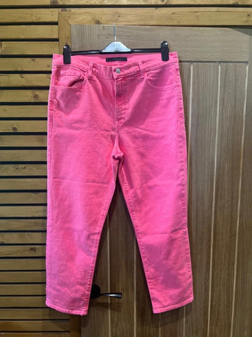 J Brand Designer Pink Straight Leg Denim Jeans EU32