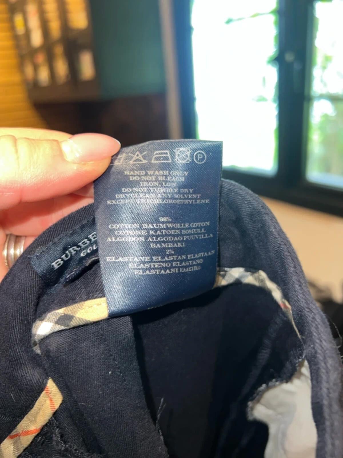Burberry Golf Navy Cotton Trousers 6