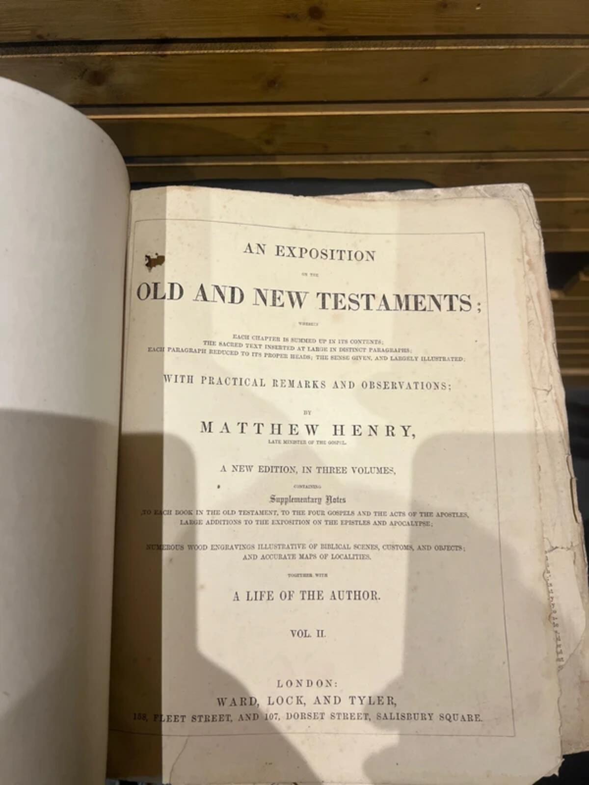 Antique 1800’s Matthew Henry's Commentary on the Holy Bible