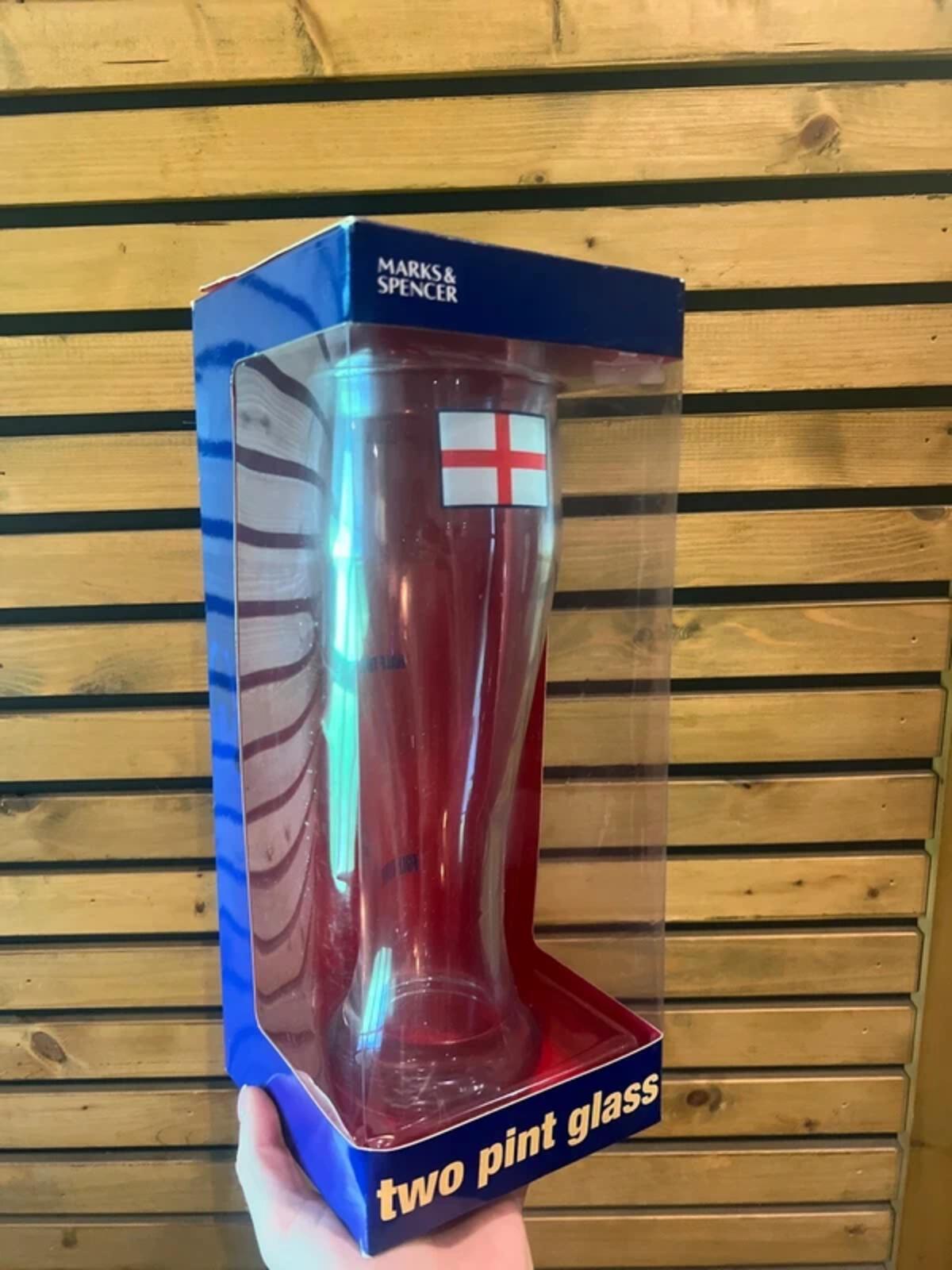 England Football 2006 World Cup Germany Vintage Two Pint Glass NEW