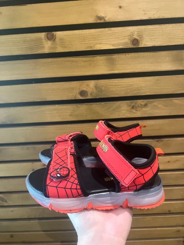 Spiderman Marvel Red Light Up Sandals UK11