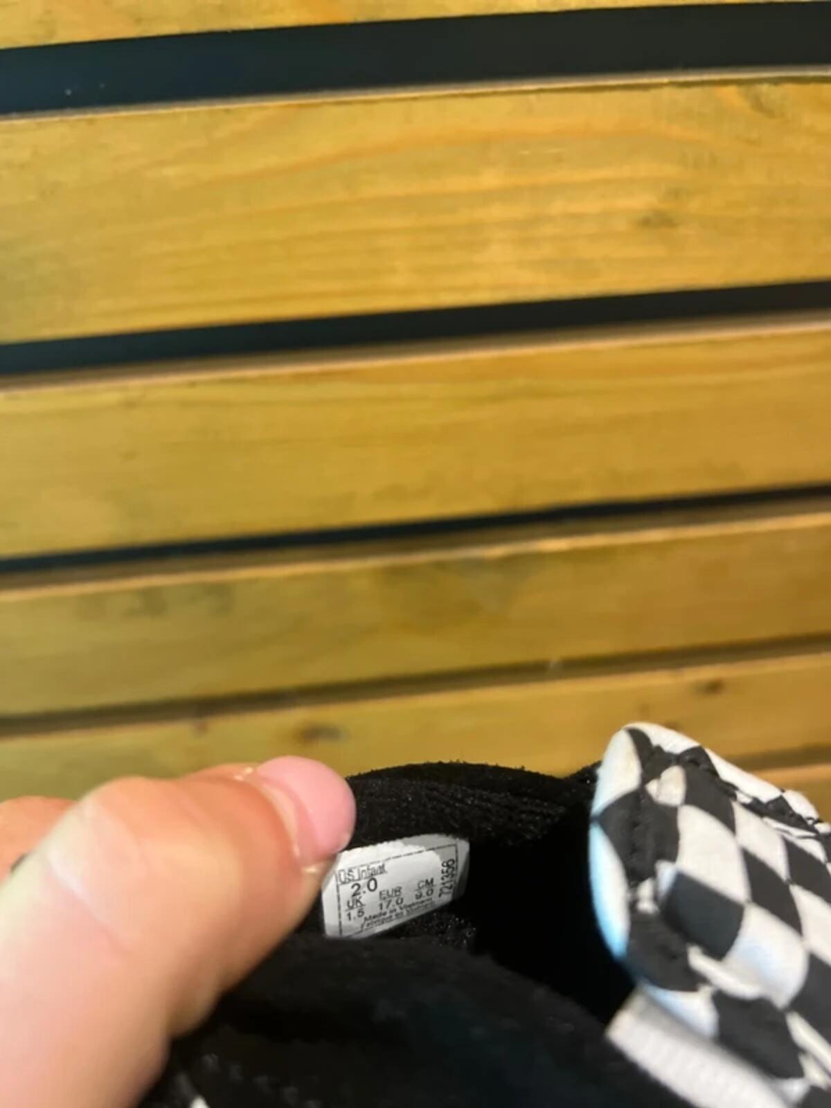 Vans Baby Checkerboard Crib Shoes UK1.5