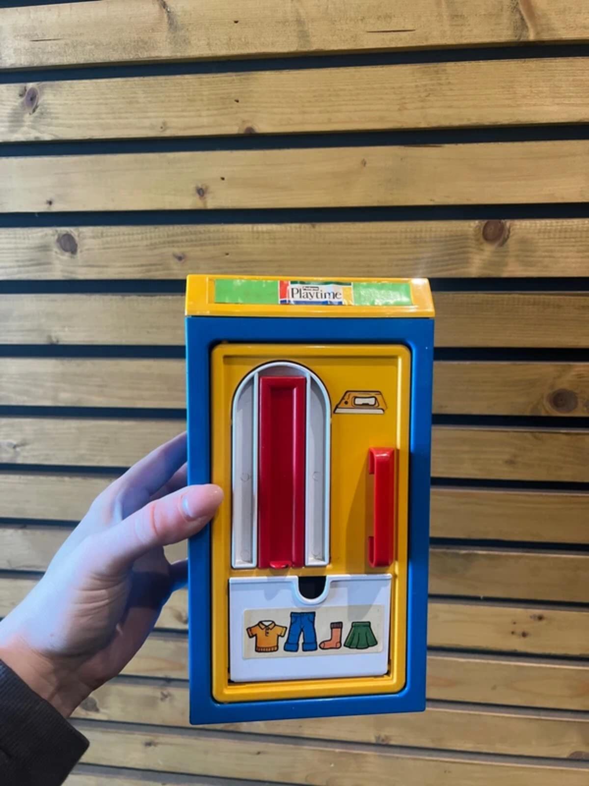 Vintage 1970s Pedigree Playtime Ironing Cupboard & Washing Machine Toy