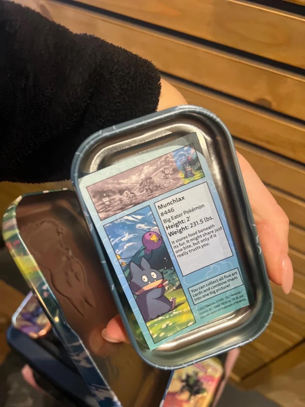 Pokémon Bundle of Collectible Tin’s with Artwork & Stickers (10)