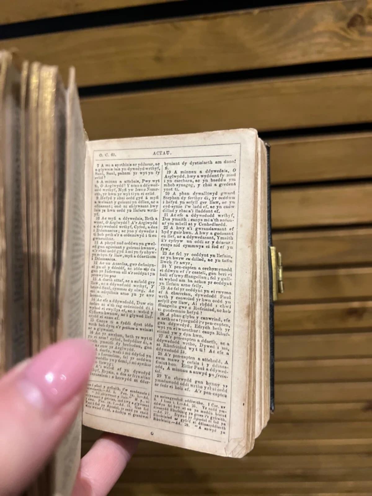 Vintage Antique Welsh Holy Bible