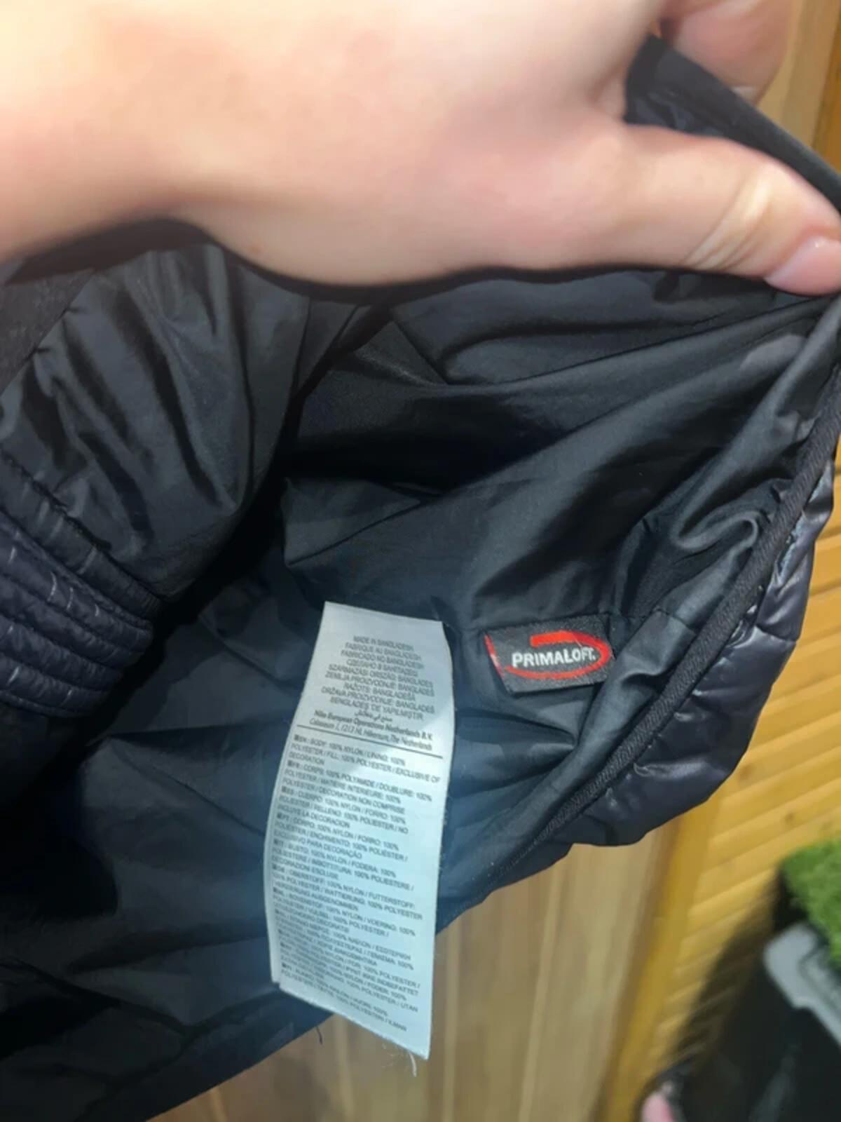 Nike Black Shiny Wet Look Puffer Jacket XL