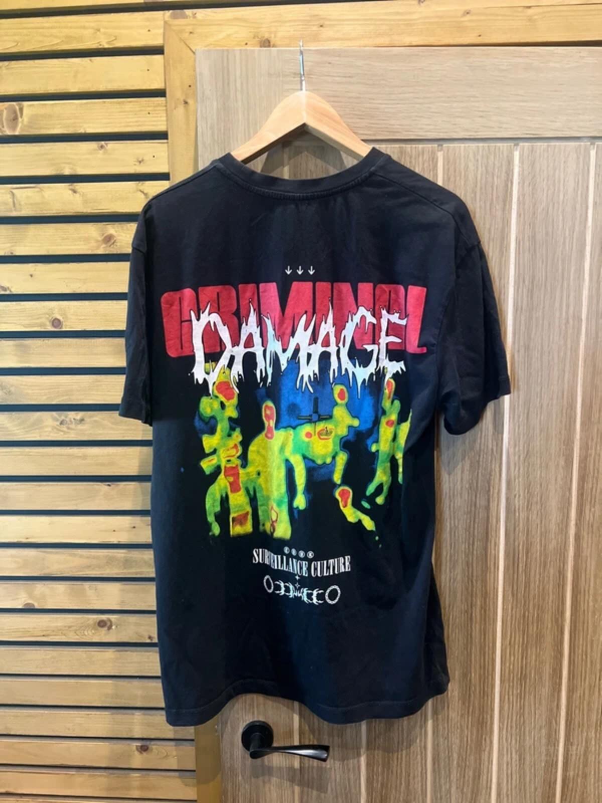 Criminal Damage Graffiti Print T-Shirt XL