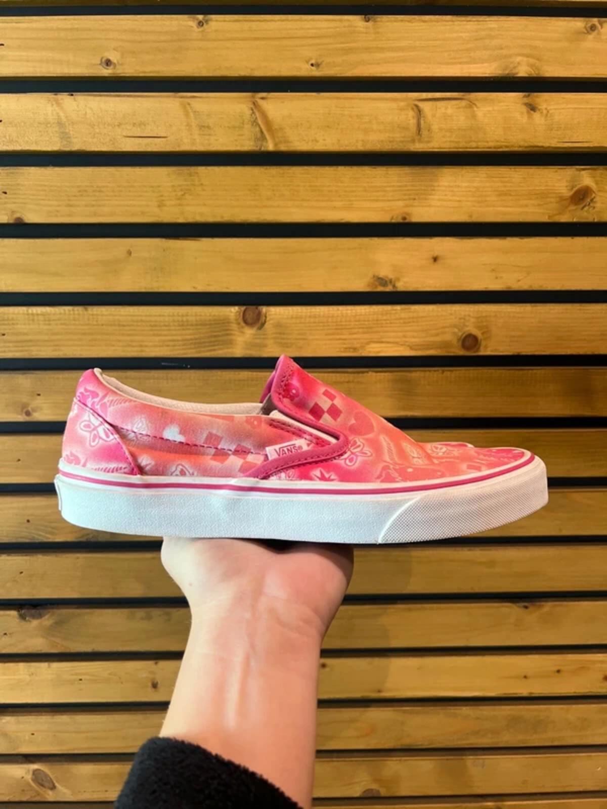 Vans Classic Pink Unicorn Canvas Trainers UK7