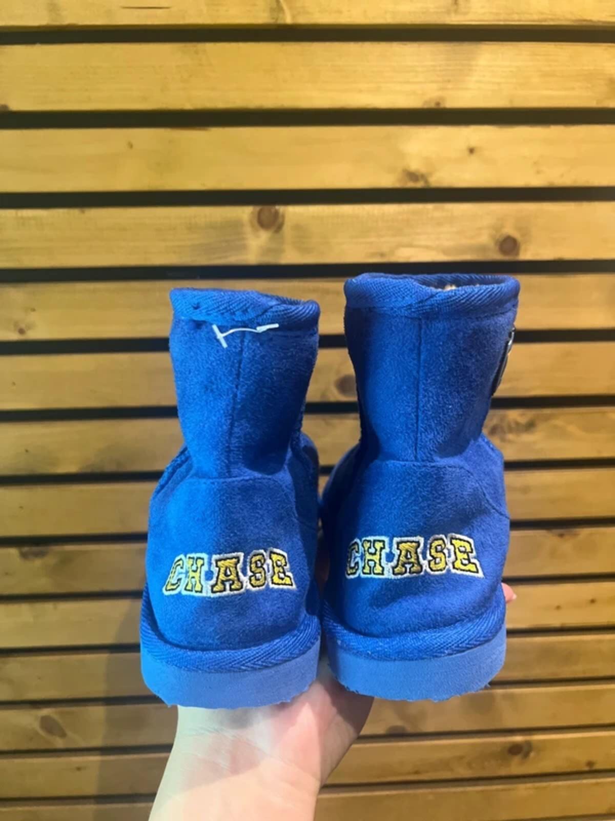 Paw Patrol Blue Chase Ankle Boots UK2