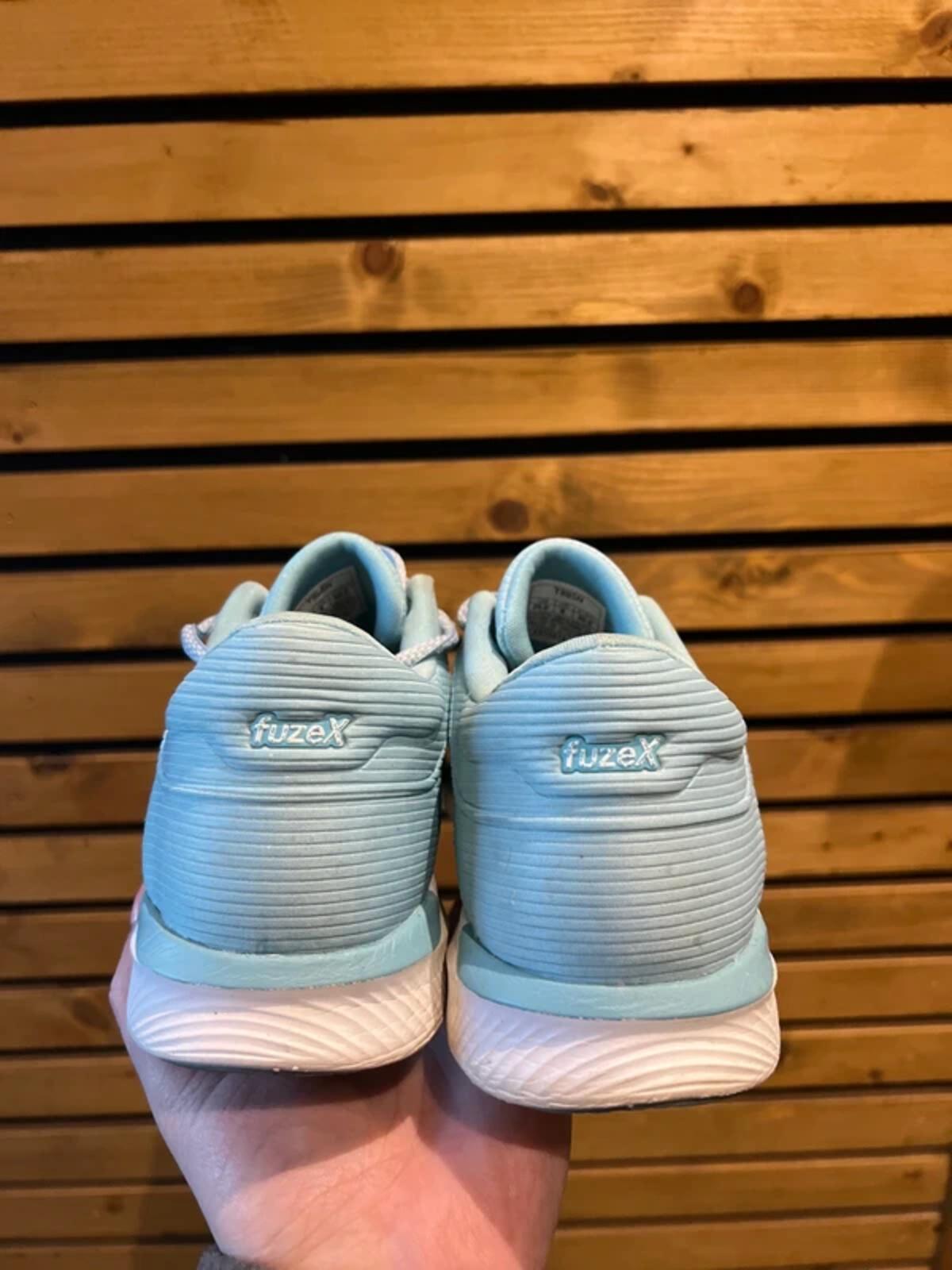 Asics FuseX Rush Adapt Light Blue Running Trainers UK6