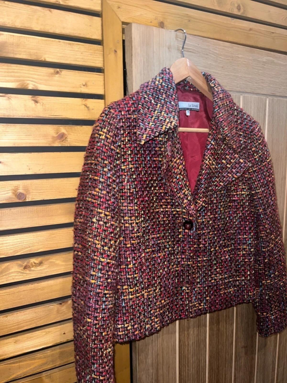 La Strada Vintage Wool Blazer Jacket 36
