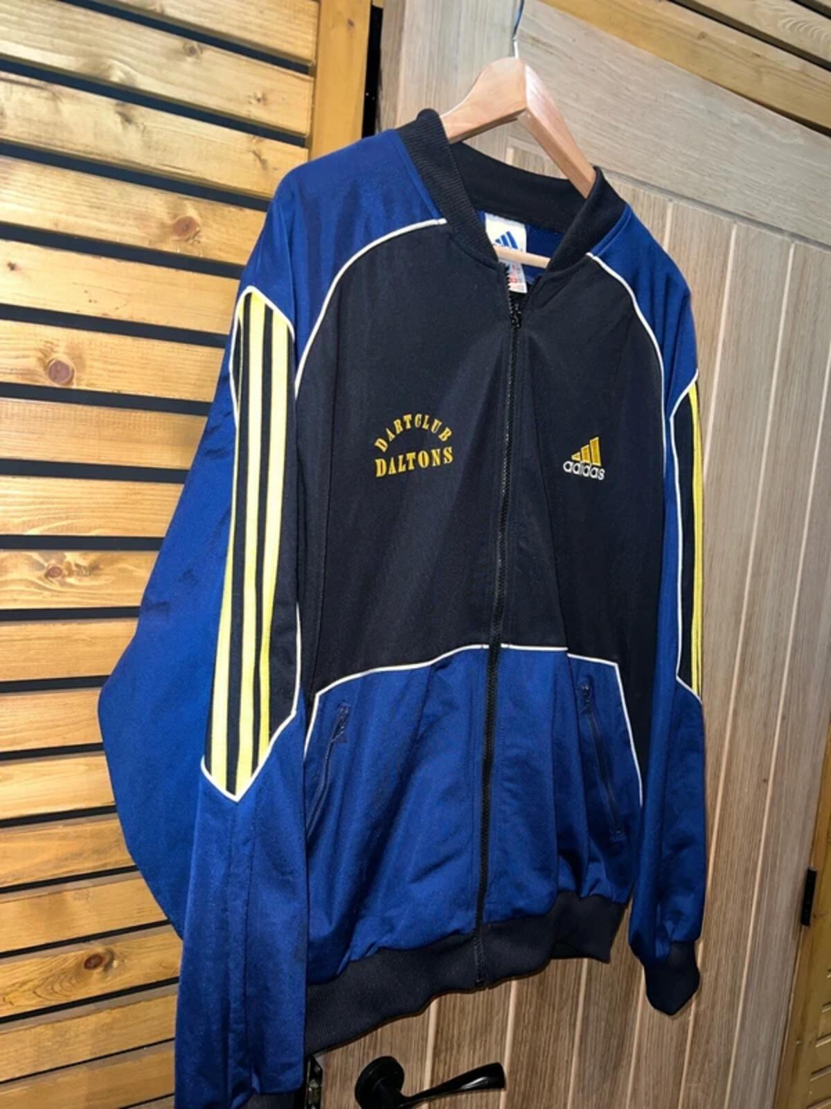 Vintage 1990's Adidas Dartclub Daltons Tracksuit Jacket XXL