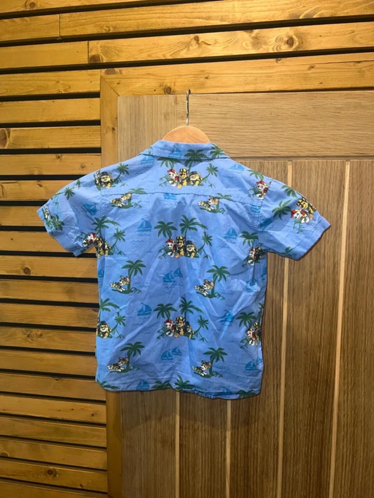Paw Patrol Blue Hawaiian Character Shirt 4-5Y