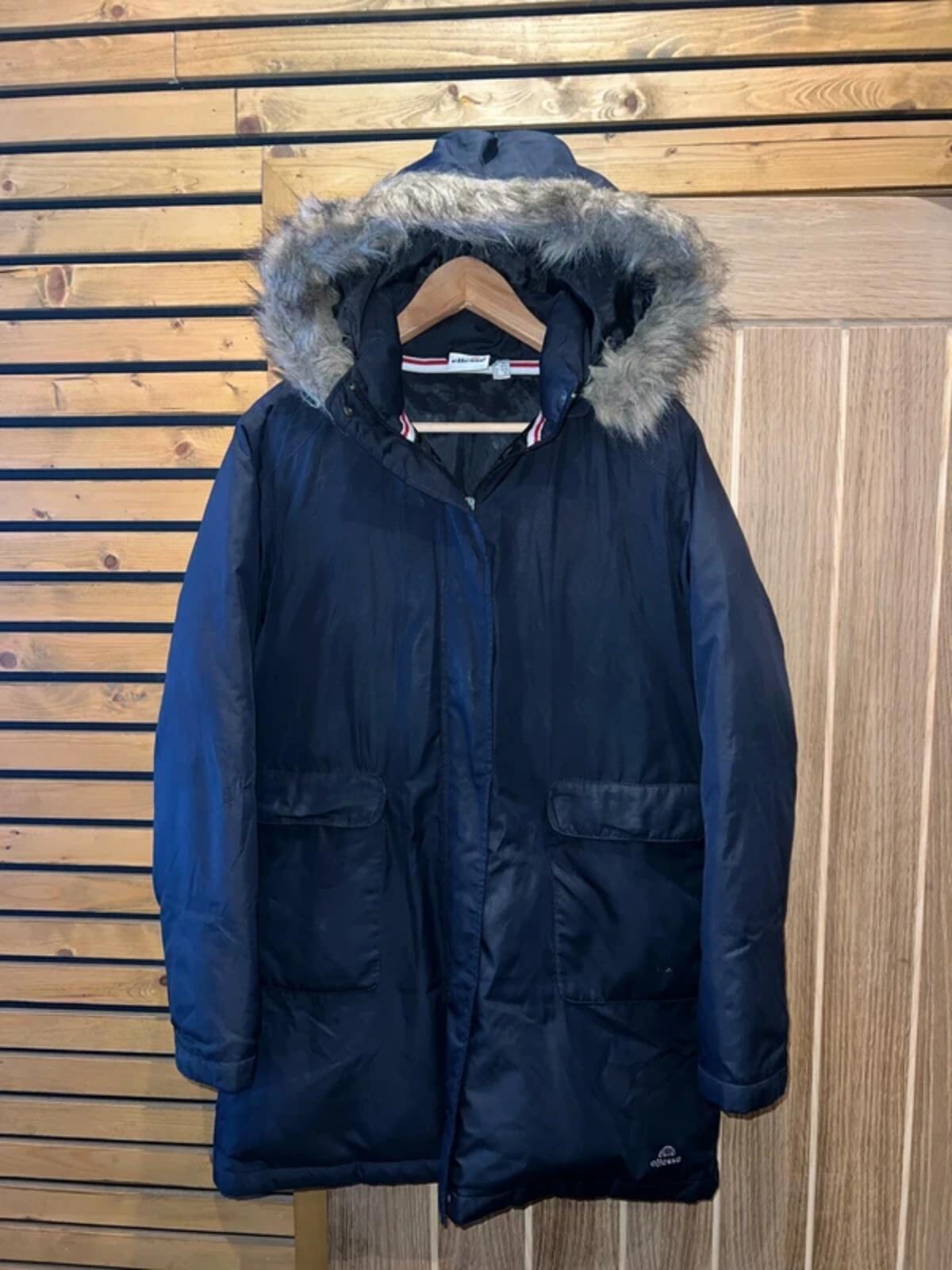 Ellesse Black Padded Parka Jacket 12
