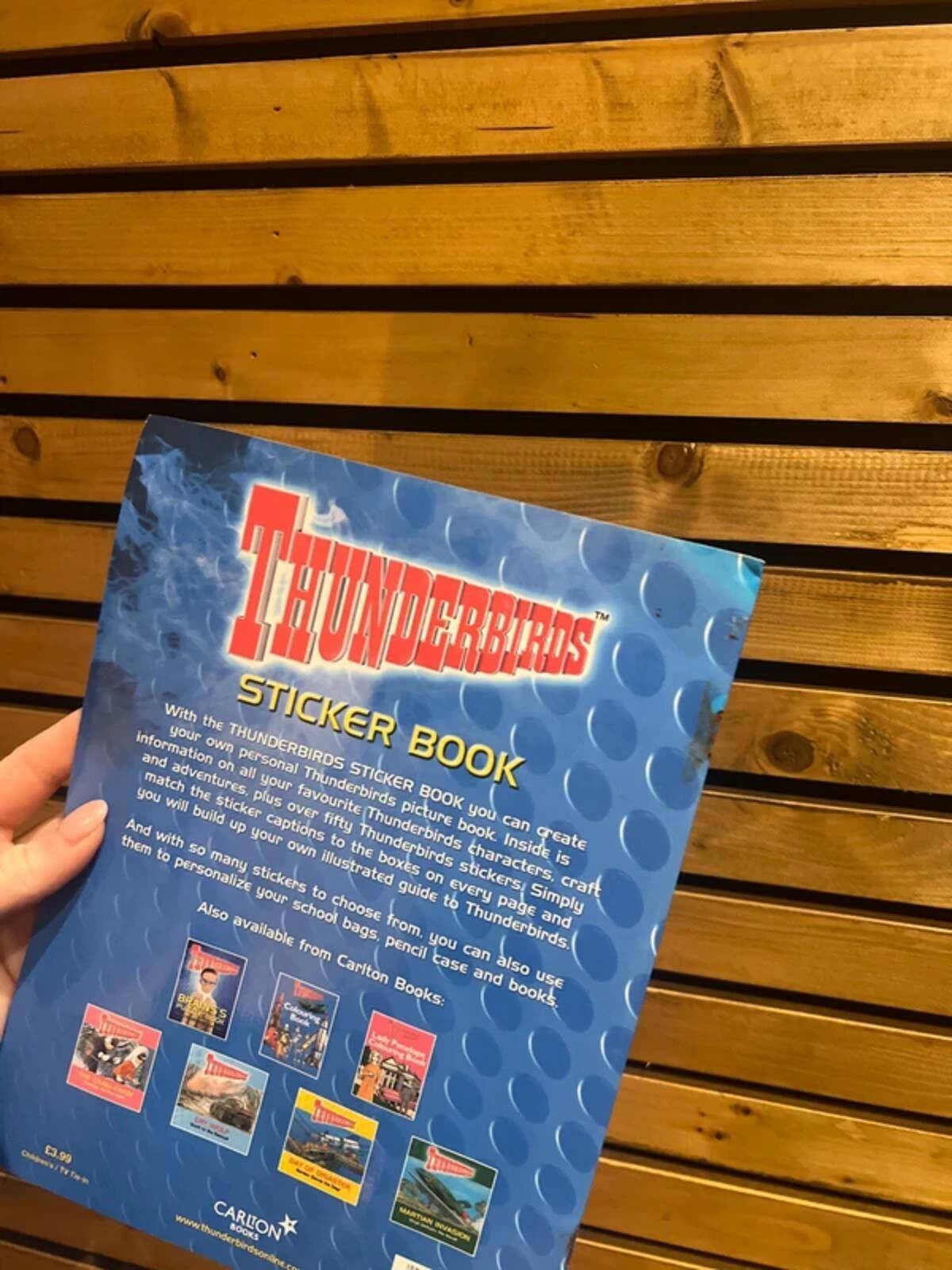 Vintage 2001 Thunderbirds Sticker Book NEW