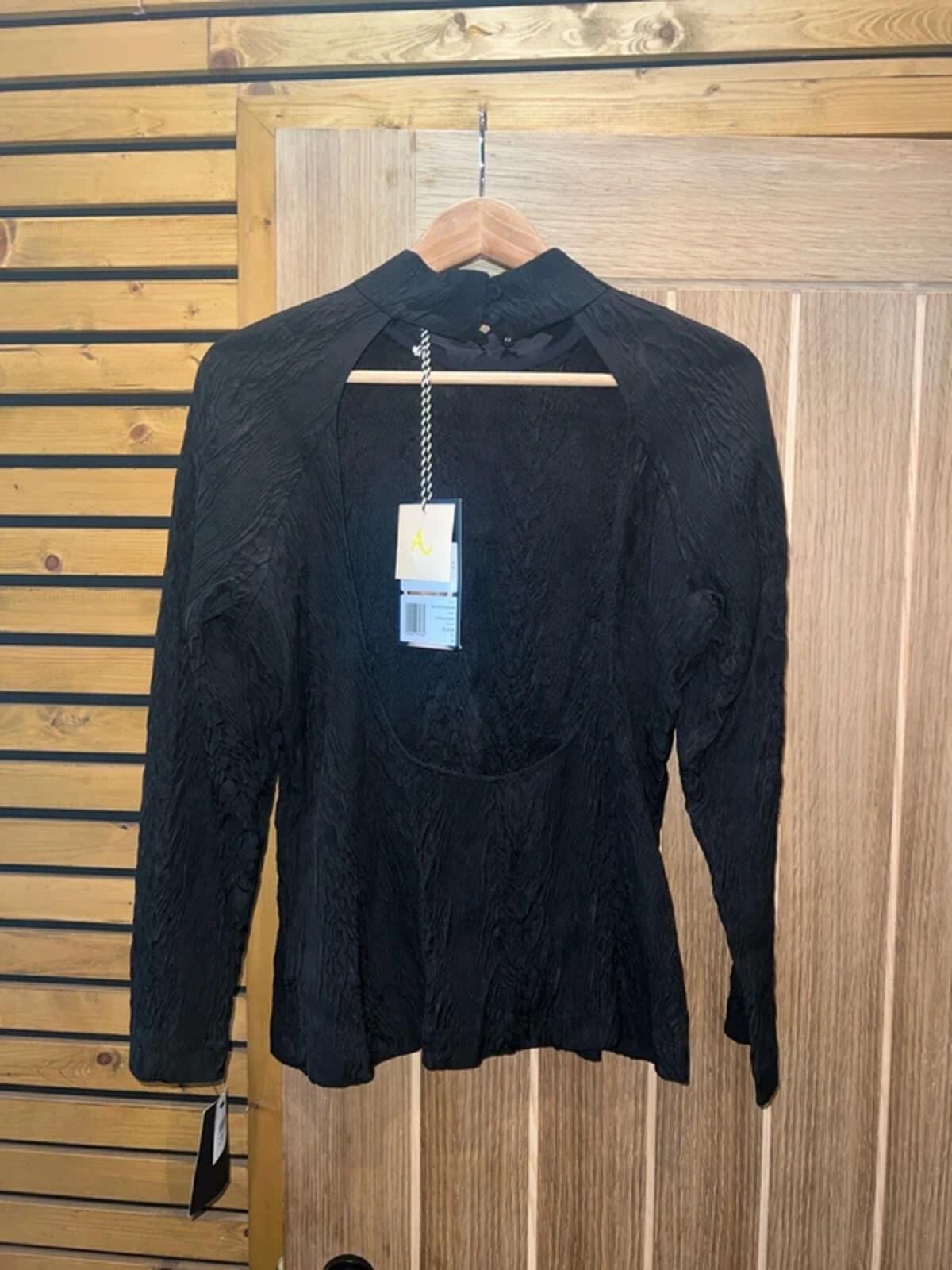 Alexa Chung Designer Open Back Long Sleeve Top UK 14 NEW