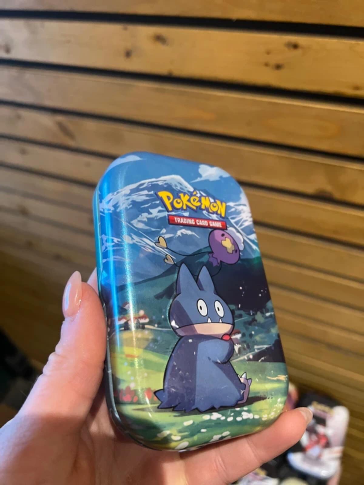 Pokémon Bundle of Collectible Tin’s with Artwork & Stickers (10)