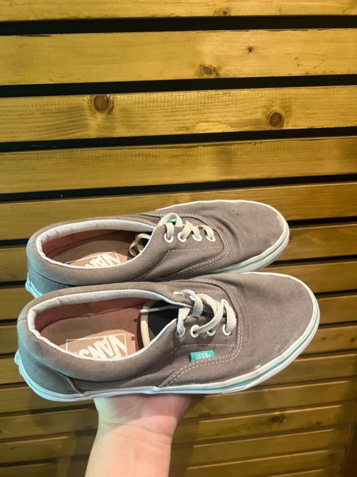 Vans Grey Canvas Trainers UK5