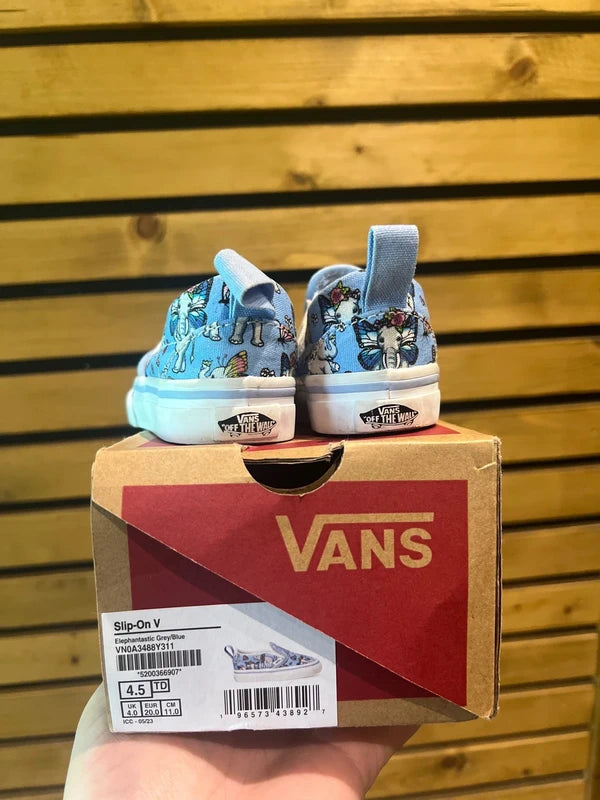 Vans Elephantastic Butterfly Kids Slip-On Trainers UK4