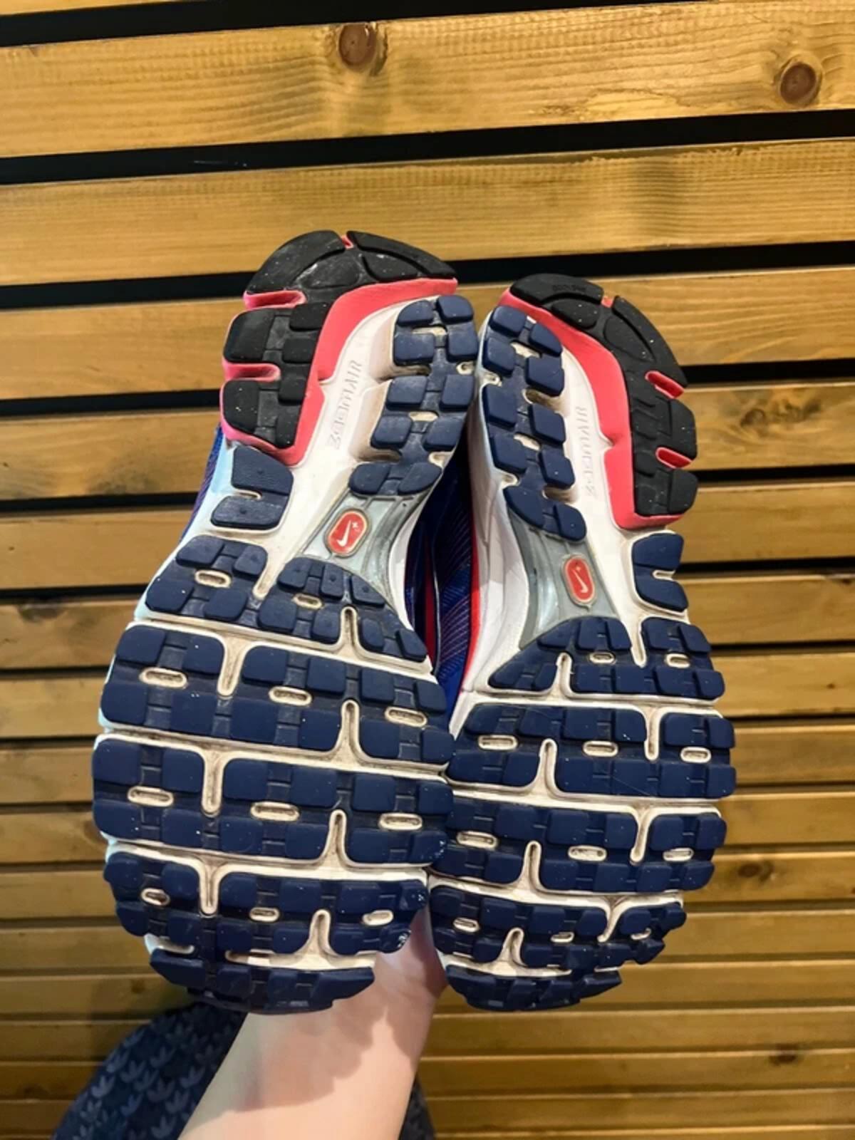 Nike Flywire Pegasus 28 Blue Running Trainers UK3.5