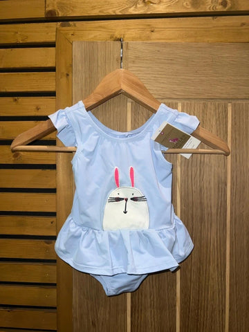 Joules Blue Bunny Swimsuit 12-18m NEW