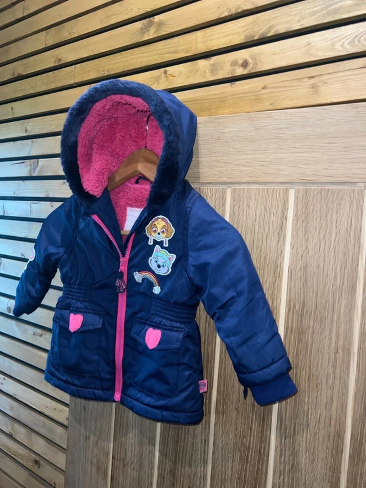Paw Patrol Navy Hooded Coat 18-24m