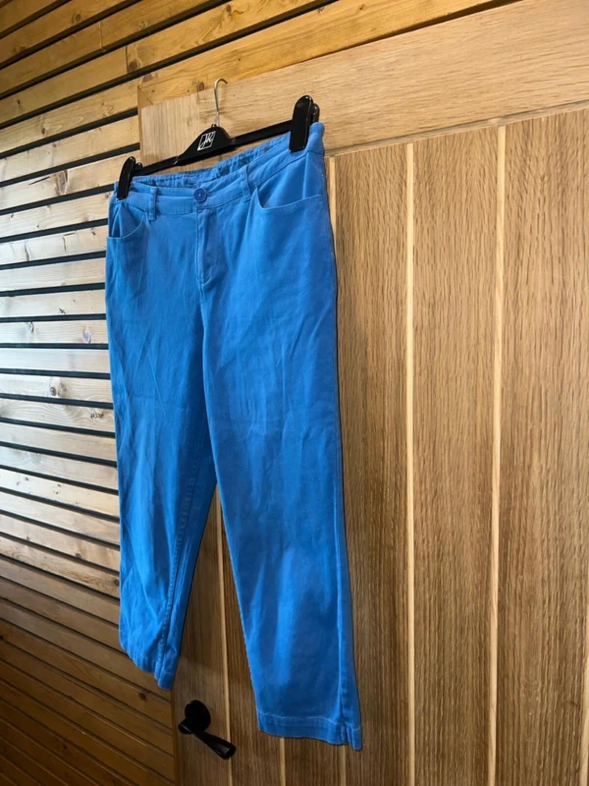 Seasalt Cornwall Blue Stretch Capri Trousers 10