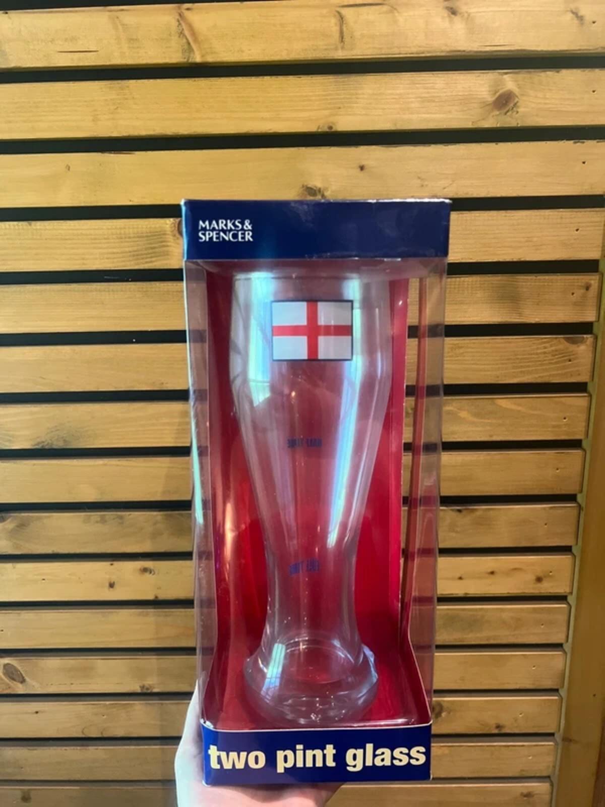 England Football 2006 World Cup Germany Vintage Two Pint Glass NEW