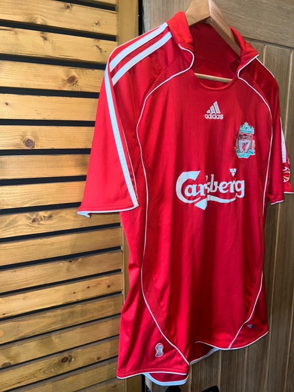 Vintage 2006-2008 Liverpool Football Club Adidas Home Jersey Shirt