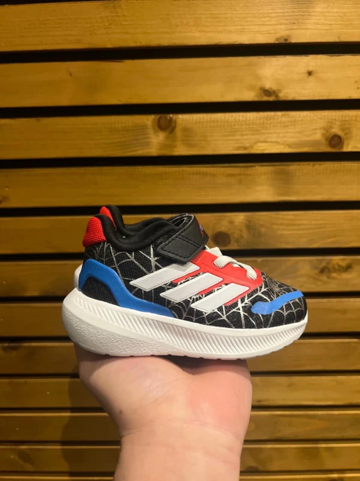Adidas x Marvel Spiderman Black Web Trainers UK5K