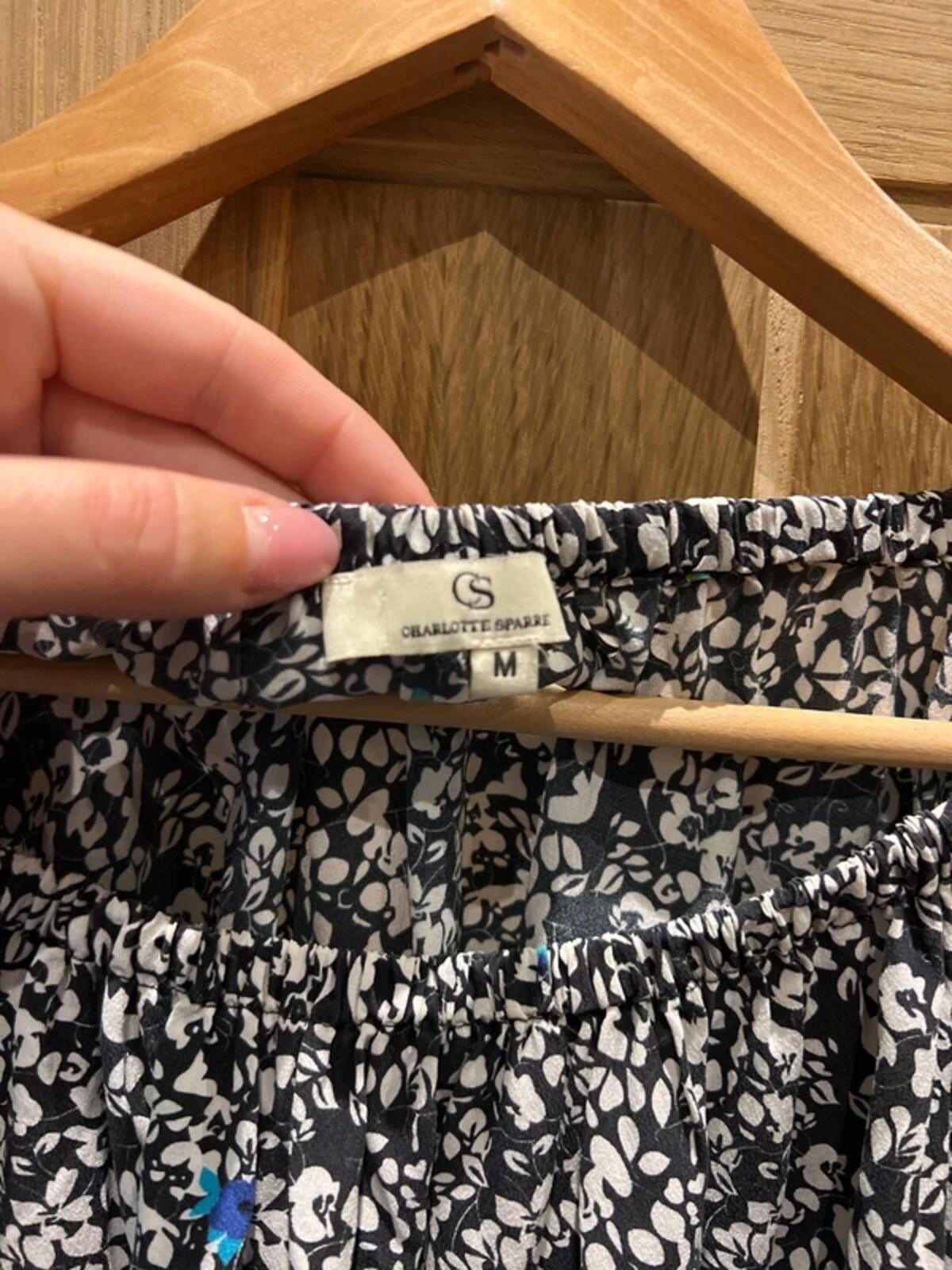 Charlotte Sparre Silk Floral Blouse M